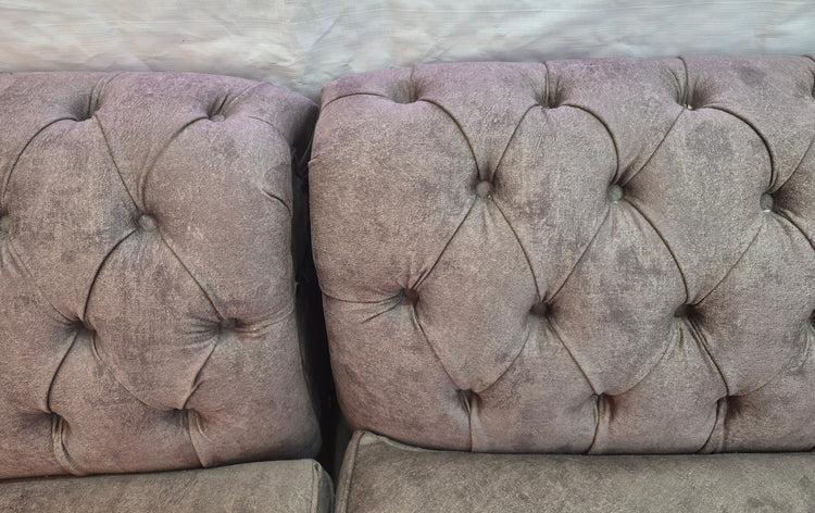 Ex-Display Winchester Brown Fabric Corner Sofa (SUN FADED)