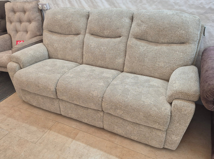 Ex-Display La-Z-Boy Townley Fabric 3 Seater Static Sofa + Lift and Rise Chair