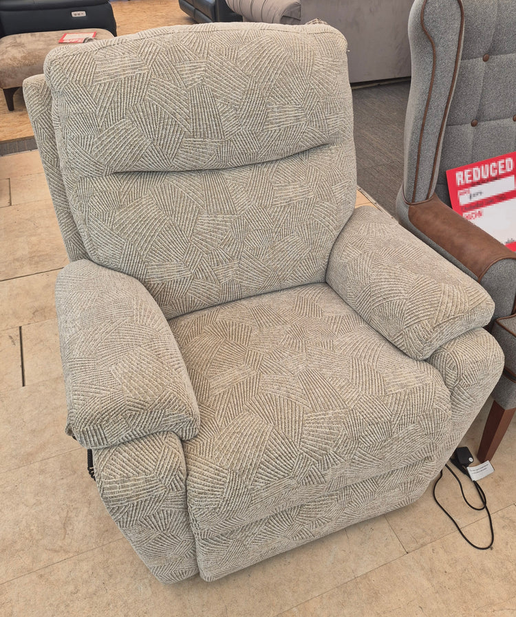 Ex-Display La-Z-Boy Townley Fabric 3 Seater Static Sofa + Lift and Rise Chair