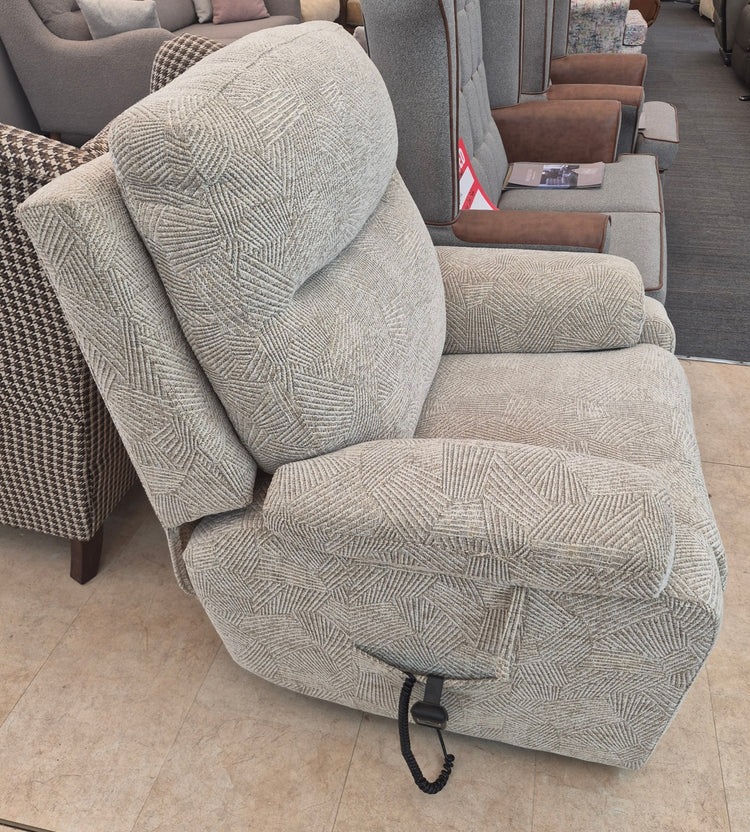Ex-Display La-Z-Boy Townley Fabric 3 Seater Static Sofa + Lift and Rise Chair