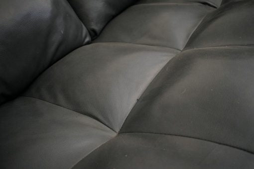 Ex-Display Gordon Dark Grey Leather 2 Seater Sofa