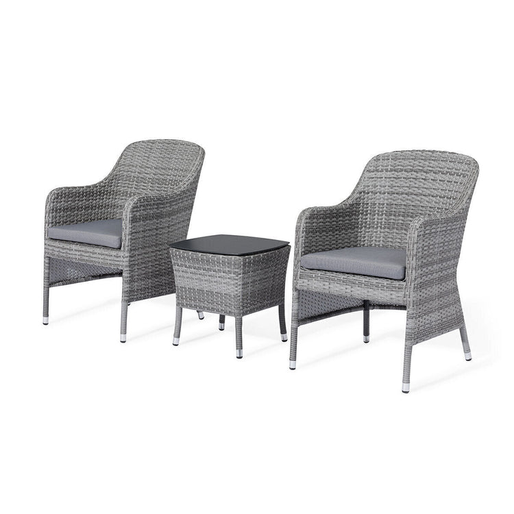 Homeflair - Santorini Rattan Bistro Set