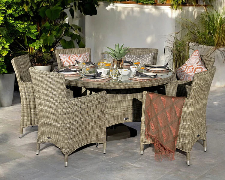 Royal Craft - Wentworth 6 Seater Carver Dining Set