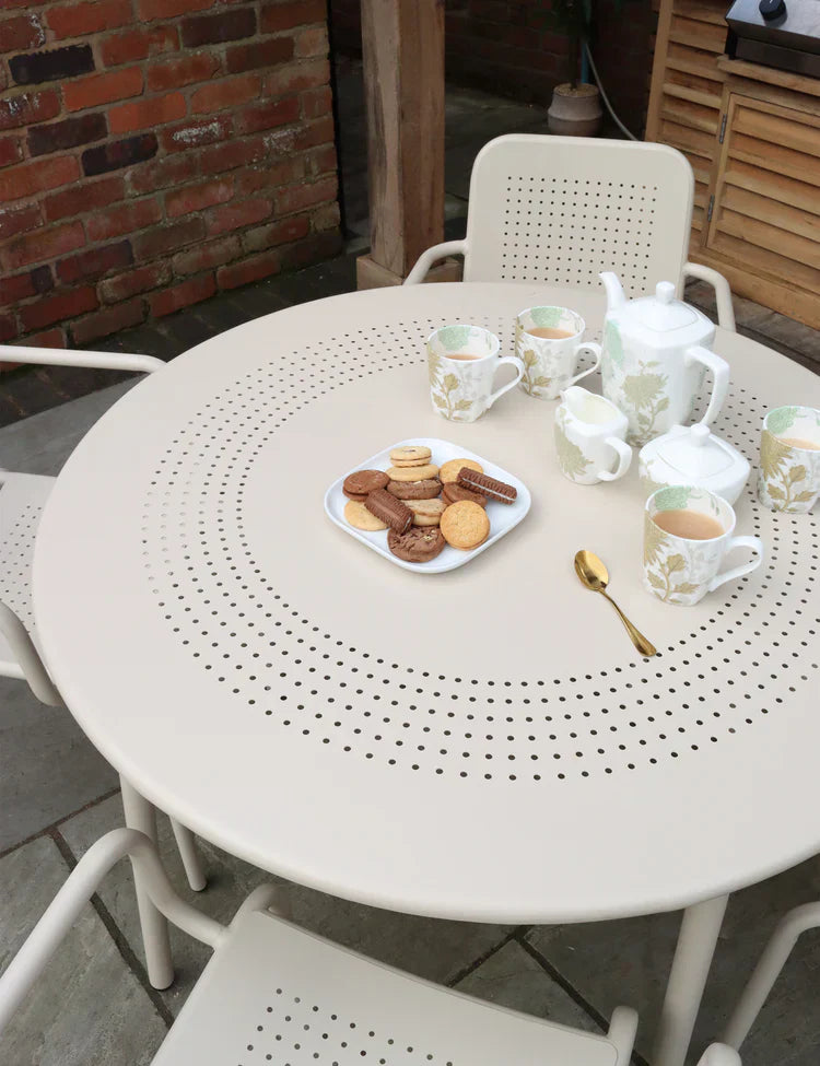 Royal Craft - Porto 4 Seater Round Dining Set in Champagne