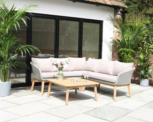 Royal Craft - Sol 5 Seater Corner Lounge Set with Square Coffee Table