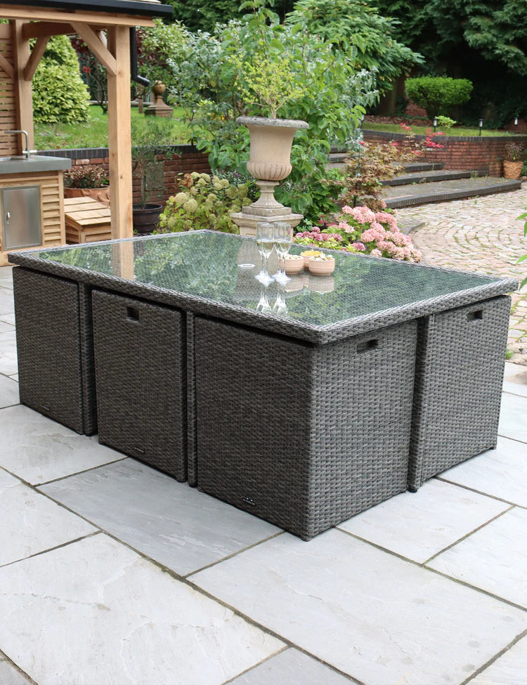 Royal Craft - Paris 10 Seater Cube Dining Set