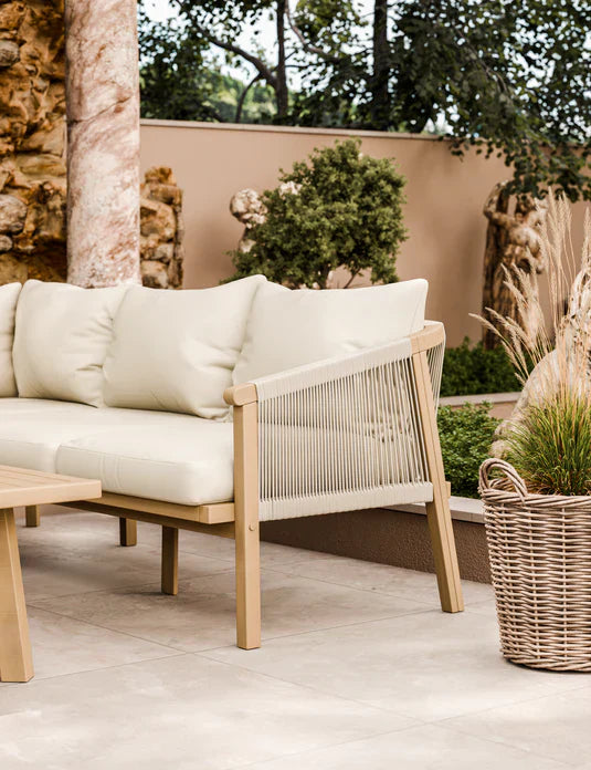 Royal Craft - Roma 5 Seater Corner Lounge Set with 90cm Square Coffee Table