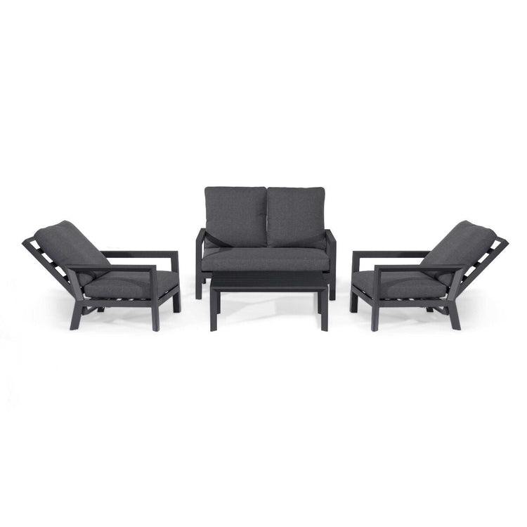 Homeflair – Manhattan Reclining 2 Seat Aluminium Sofa Set
