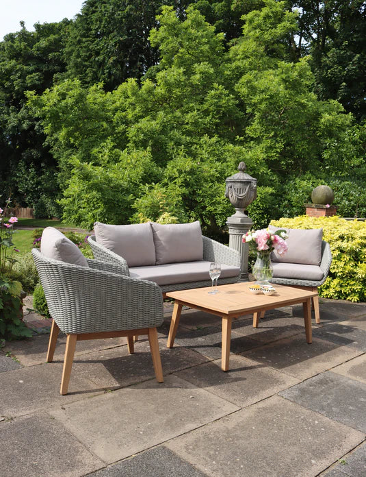 Royal Craft - Sol 4 Seater Lounge Set with Rectangular Coffee Table