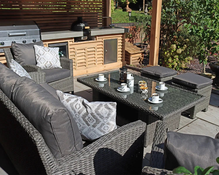 Royal Craft - Paris 7 Seater Deluxe Sofa Dining Set