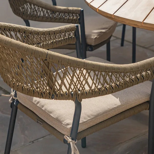 Bali Rope Weave Pack of 4 Dining Chairs