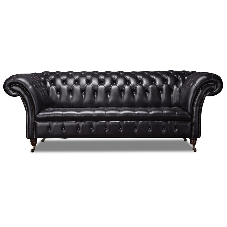 Collingwood Leather 3 Seater Chesterfield Sofa | Arnie
