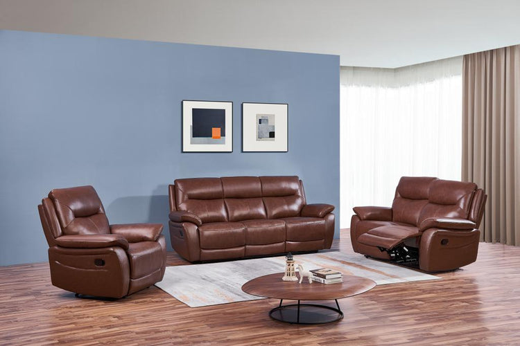 Bespoke Rimini Leather Sofa Collection | Red Rose