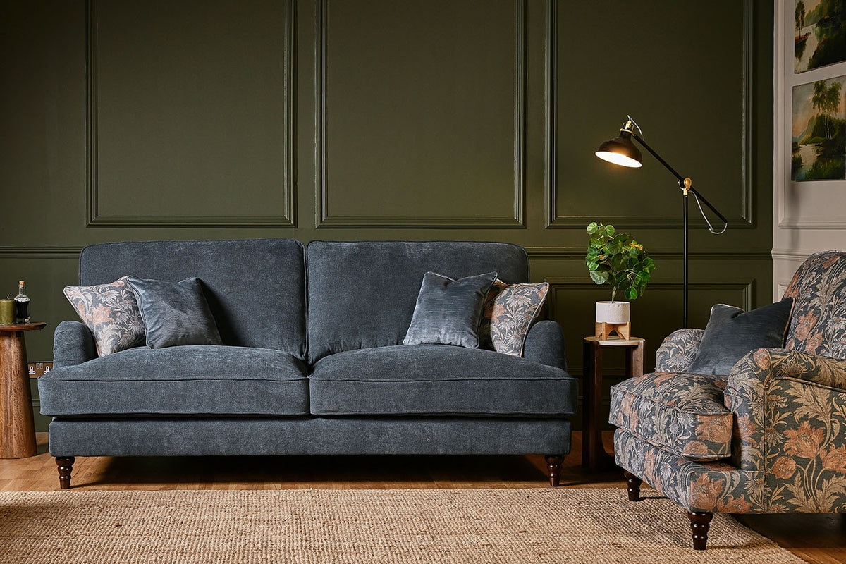 Beatrix Curved Arm Fabric Sofa Collection with Sofa Bed