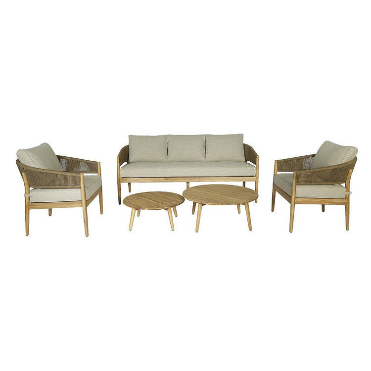 Homeflair - Porto Rope Weave 2 Seat Sofa Set