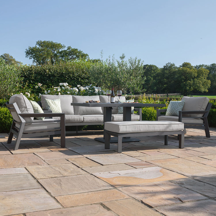 Homeflair - New York 3 Seat Sofa Aluminium Sofa Set