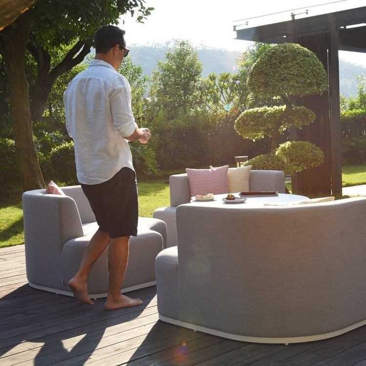 Maze Rattan - Outdoor Fabric Snug Lifestyle Suite