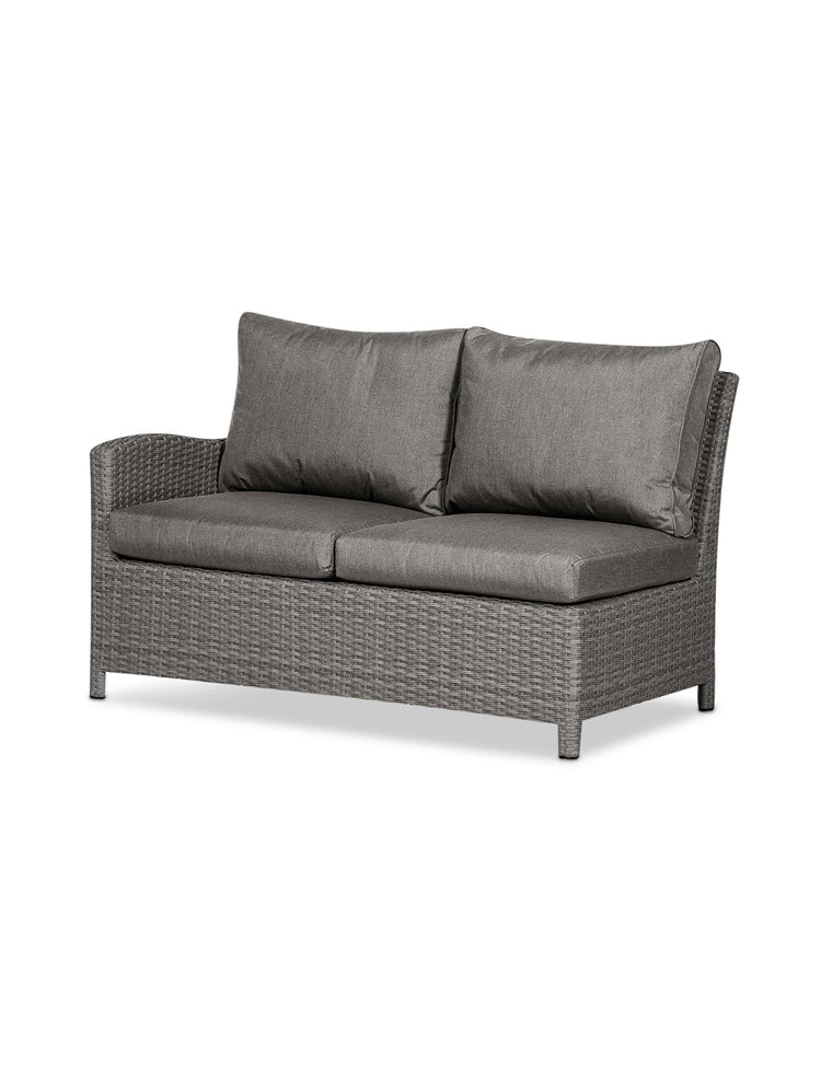 Royal Craft - Paris 8 Seater Deluxe Modular Corner Dining & Lounging Set -with Square Fire Pit Table