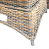 NEW Anna Rattan Brown Large Corner Sofa Set with Rising Table