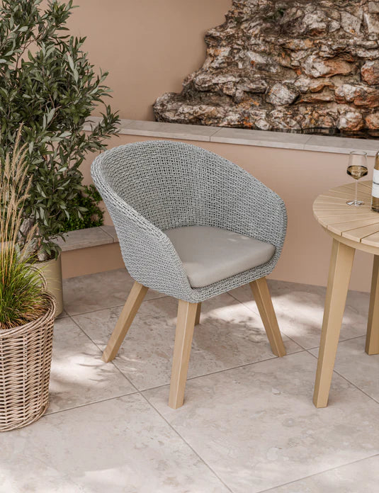 Royal Craft - Roma 2 Seater Round Sunray Bistro Set with Sol Dining Chairs