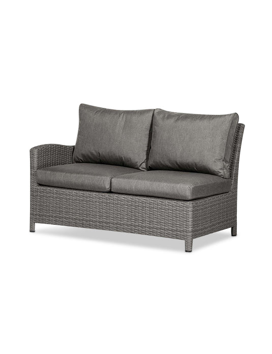 Royal Craft - Paris 8 Seater Deluxe Modular Corner Dining & Lounging Set -with Square Fire Pit Table