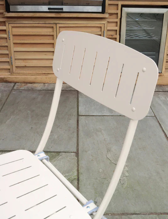 Royal Craft - Venice 2 Seater Folding Bistro Set in Champagne