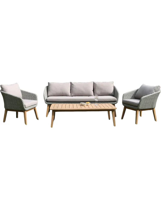 Royal Craft - Sol 5 Seater Lounge Set with Rectangular Coffee Table