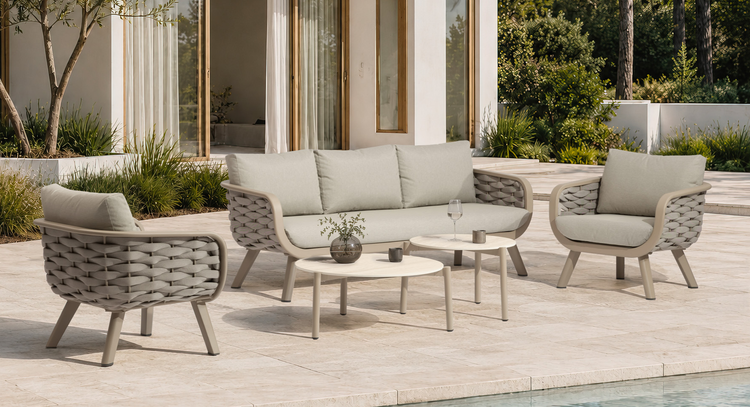 Monroe Outdoor Grey 5 Seater Sofa Set | Monr0595