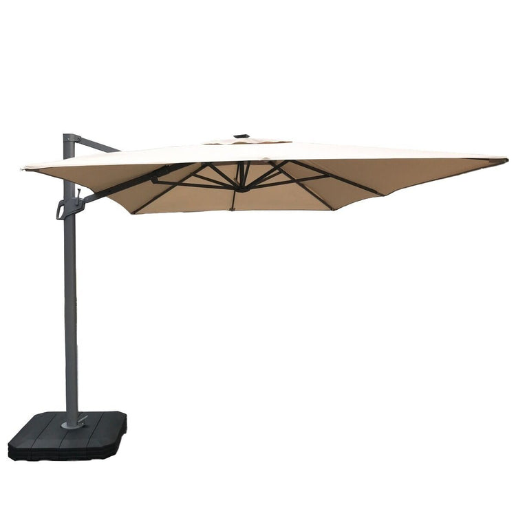 Homeflair -Atlas 2.4m x 3.3m Rectangular Rotating Cantilever Parasol