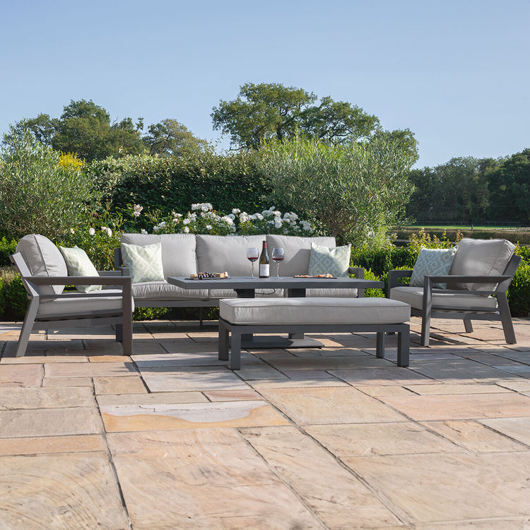 Homeflair - New York 3 Seat Sofa Aluminium Sofa Set