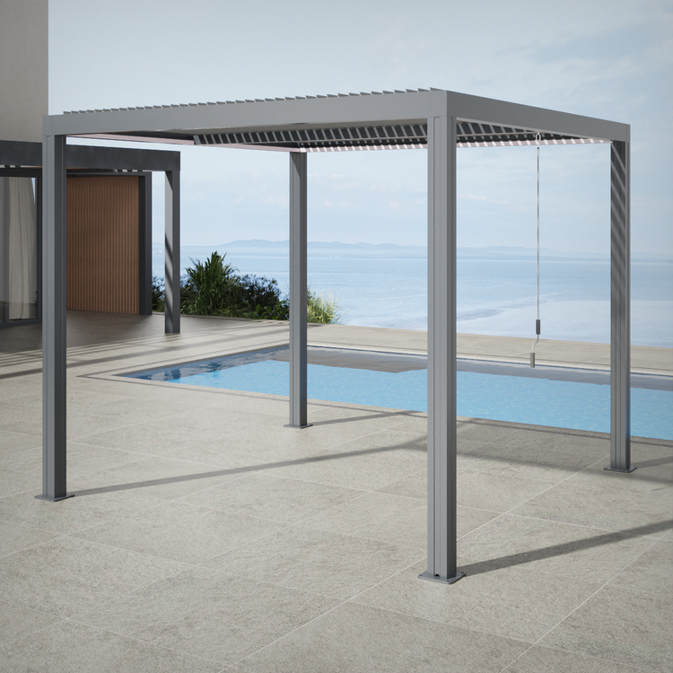 Signature Weave - Aluminium Gazebo Garden Structure with LED Lights | Gaze0474