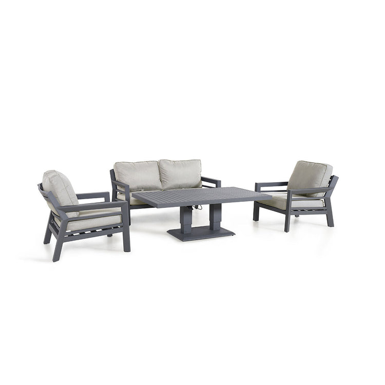 Homeflair - New York 2 Seat Aluminium Sofa Set