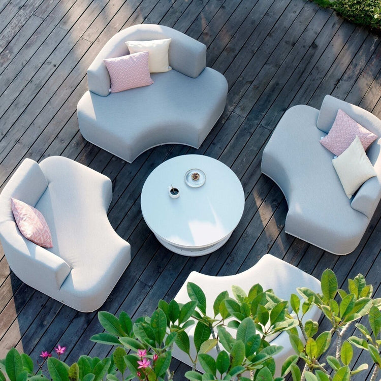 Maze Rattan - Outdoor Fabric Snug Lifestyle Suite