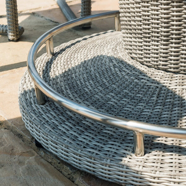 Homeflair - Oxford 6 Seat Round Rattan Bar Set