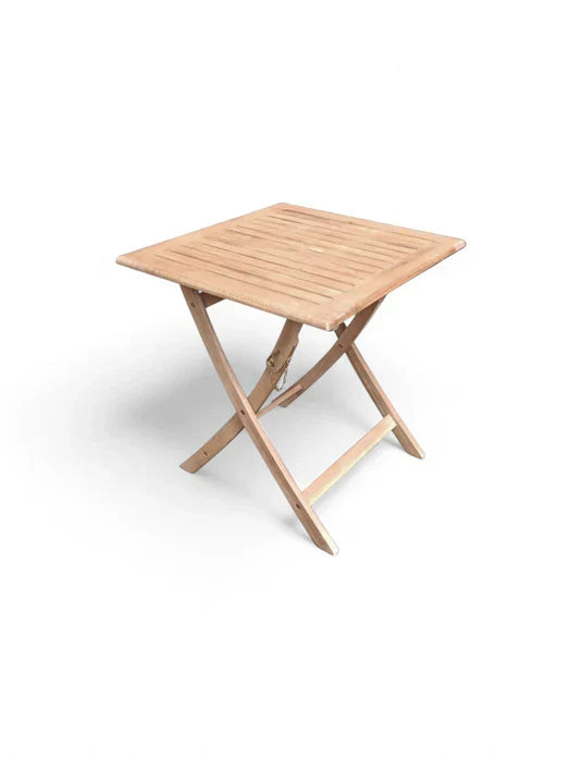 Royal Craft - London 2 Seater Square Folding Bistro Set with London Folding Armchairs