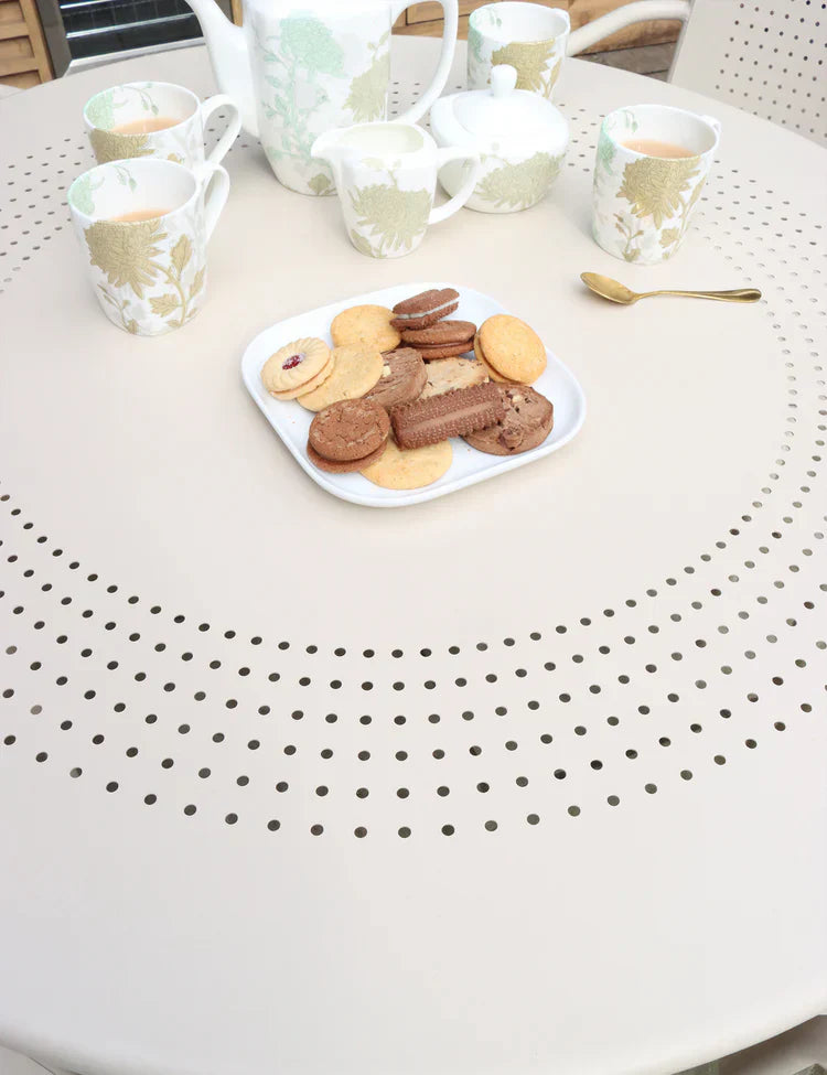 Royal Craft - Porto 4 Seater Round Dining Set in Champagne