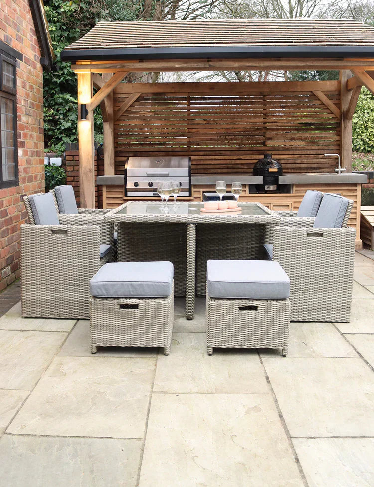 Royal Craft - Wentworth 8 Seater Cube Dining Set