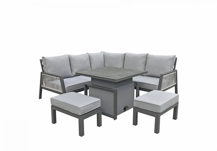 Rattan Corner Sofa with 2 Benches and Lift Table | Bettina | Bett0361_0475