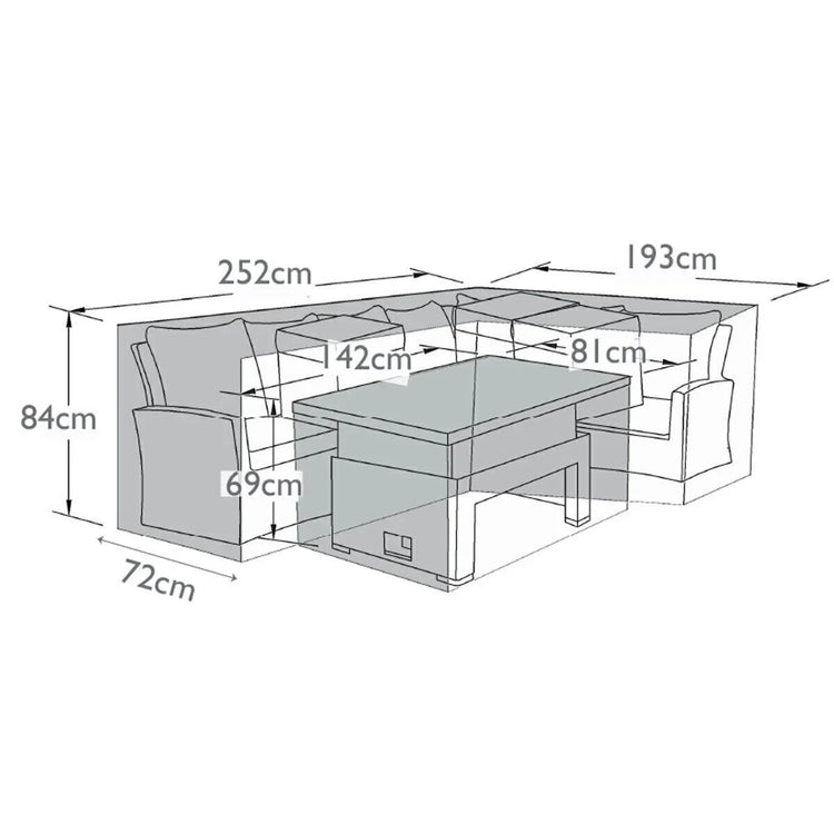 Homeflair -Kingston Corner Fire Pit Set