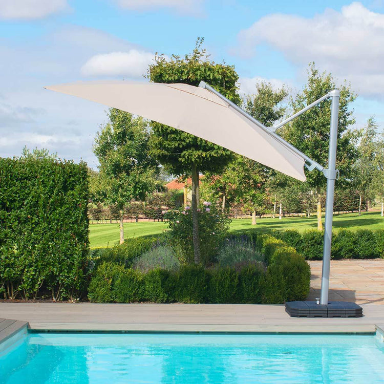 Homeflair - Zeus 3.5m Round Rotating Cantilever Parasol