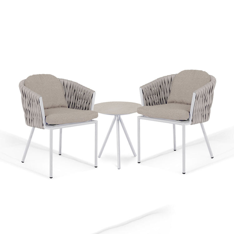 Homeflair - Marina Rope Weave Bistro Set
