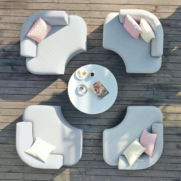 Maze Rattan - Outdoor Fabric Snug Lifestyle Suite