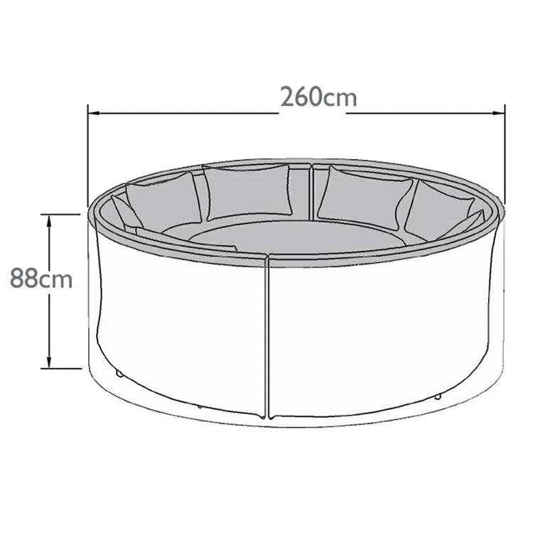 Homeflair -Dallas/Ascot Round Sofa Dining Set