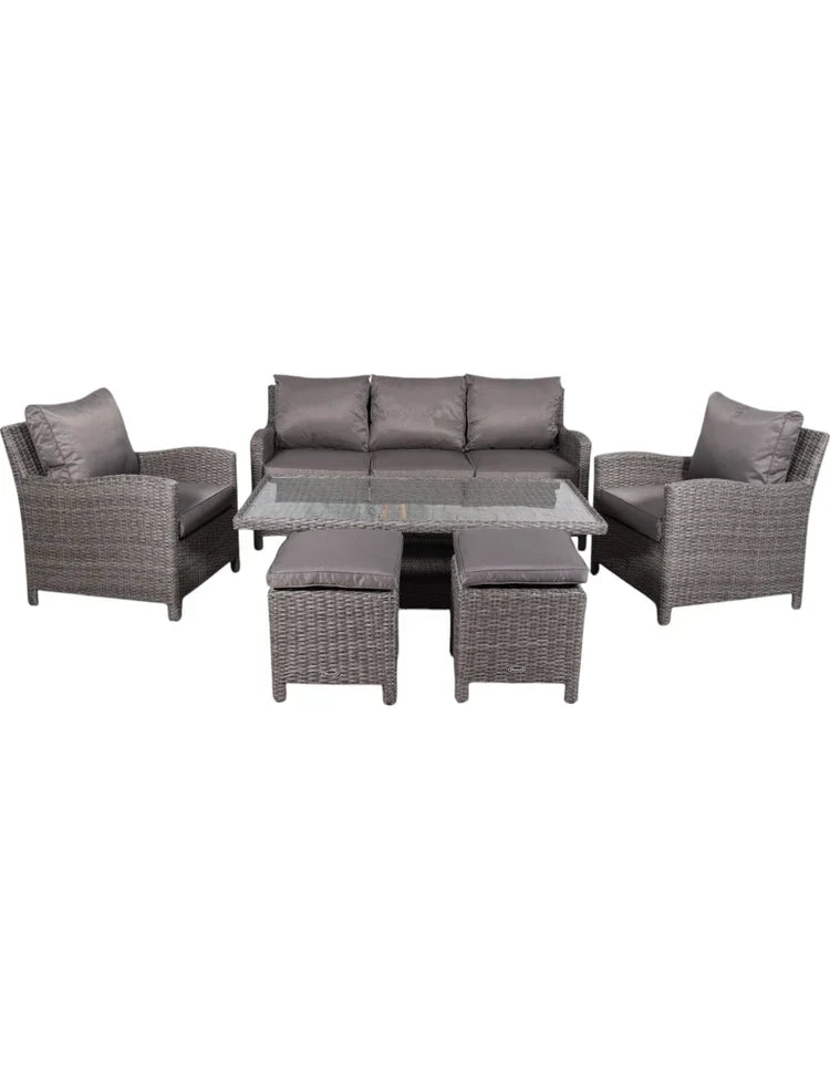 Royal Craft - Paris 7 Seater Deluxe Sofa Dining Set