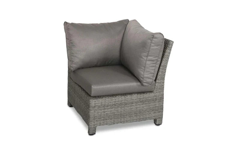 Royal Craft - Paris 8 Seater Deluxe Modular Corner Dining & Lounging Set -with Square Fire Pit Table