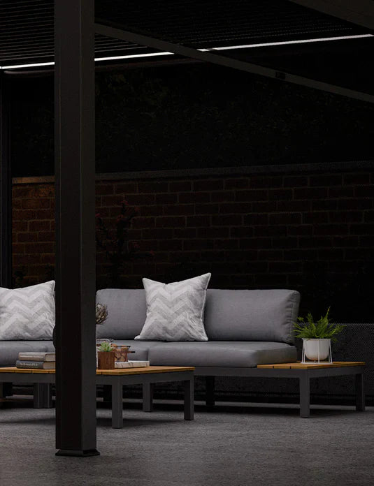 Royal Craft - Aspen Teak 6 Seater Modular Corner Lounging Set with Coffee Table