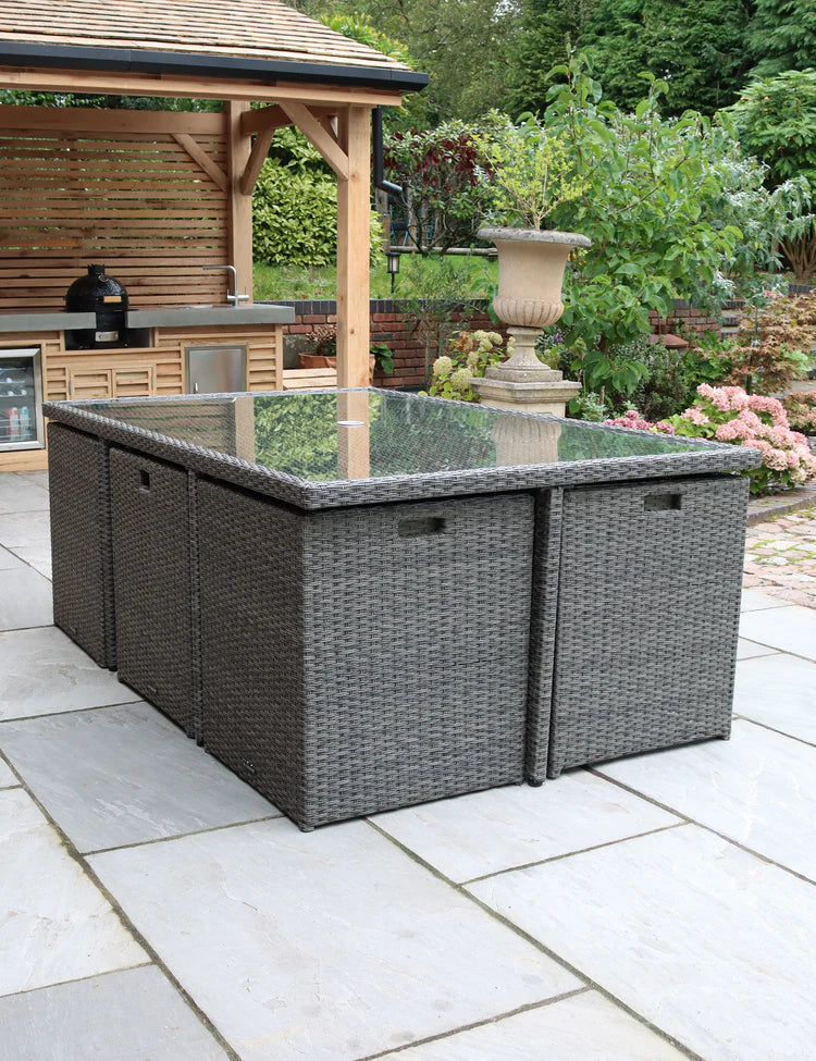Royal Craft - Paris 10 Seater Cube Dining Set