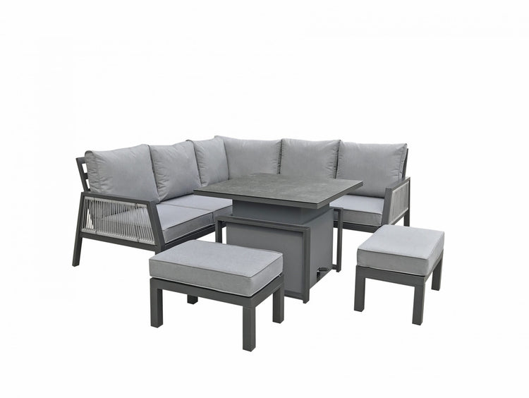 Rattan Corner Sofa with 2 Benches and Lift Table | Bettina | Bett0361_0475