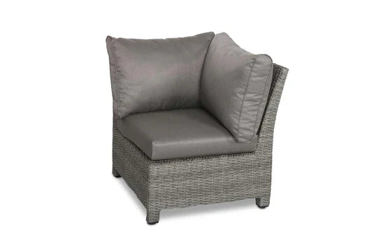 Royal Craft - Paris 8 Seater Deluxe Modular Corner Dining & Lounging Set -with Square Fire Pit Table