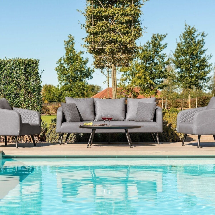 Maze Rattan - Outdoor Fabric Ambition 3 Seat Sofa Set